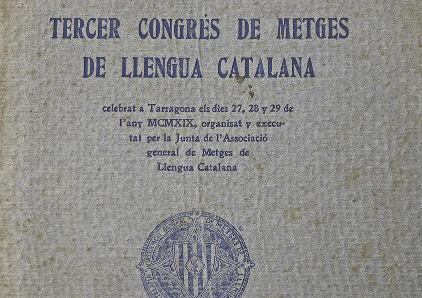 Llibre III Congrés de Metges de Llengua Catalana