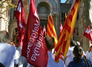 Concentració de Metges de Catalunya davant el TSJC
