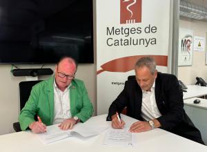 El president de MC, Jordi Cruz, signa el conveni amb Broker's 88