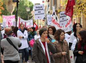 Manifestació de facultatius del sector concertat