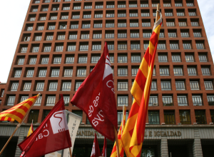 Manifestació de MC davant el Ministeri de Sanitat 