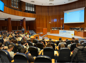 Acte de tria de places a la seu del Ministeri de Sanitat