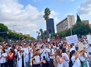 Manifestació de facultatius a Barcelona