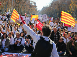 Manifestació de facultatius a Barcelona