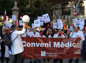Manifestació de facultatius a Barcelona
