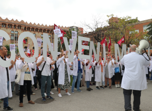 Manifestació de facultatius a Barcelona