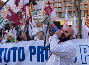 Manifestació de facultatius a Madrid