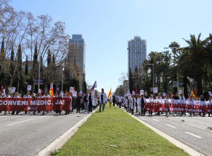 Manifestació de facultatius a Barcelona