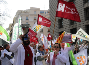 Manifestació de facultatius a Madrid