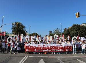 Manifestació de facultatius a Barcelona
