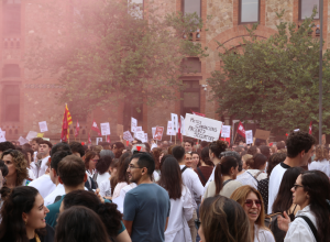 Manifestació de facultatius a Barcelona
