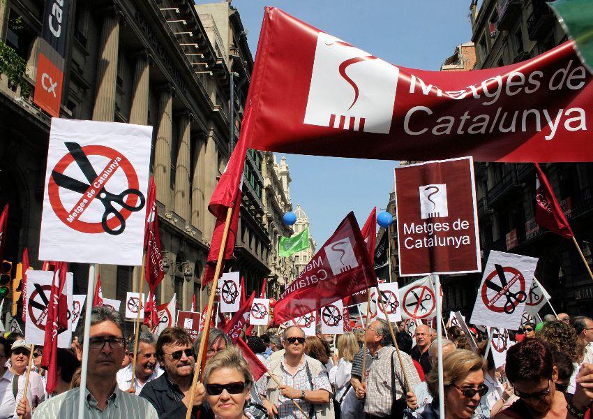 Manifestació contra les retallades