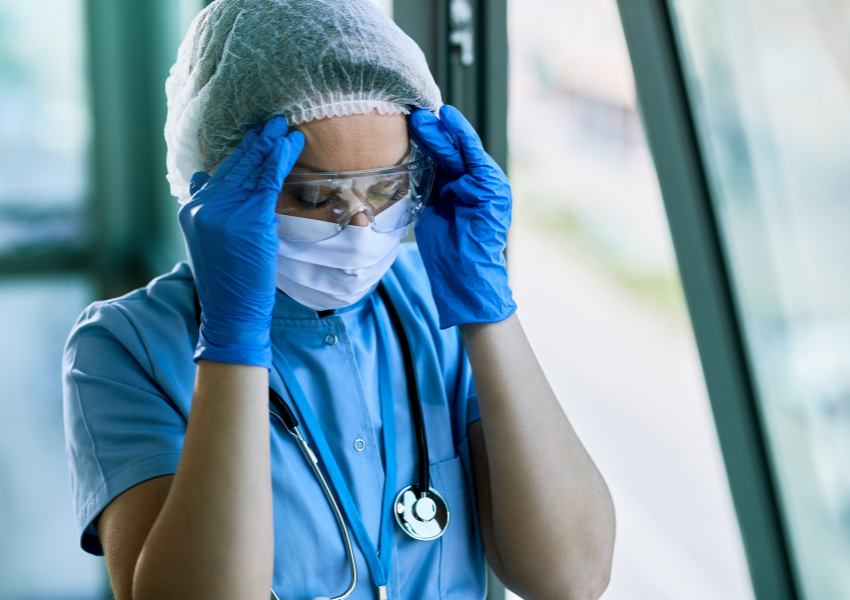 Una doctora que pateix burnout