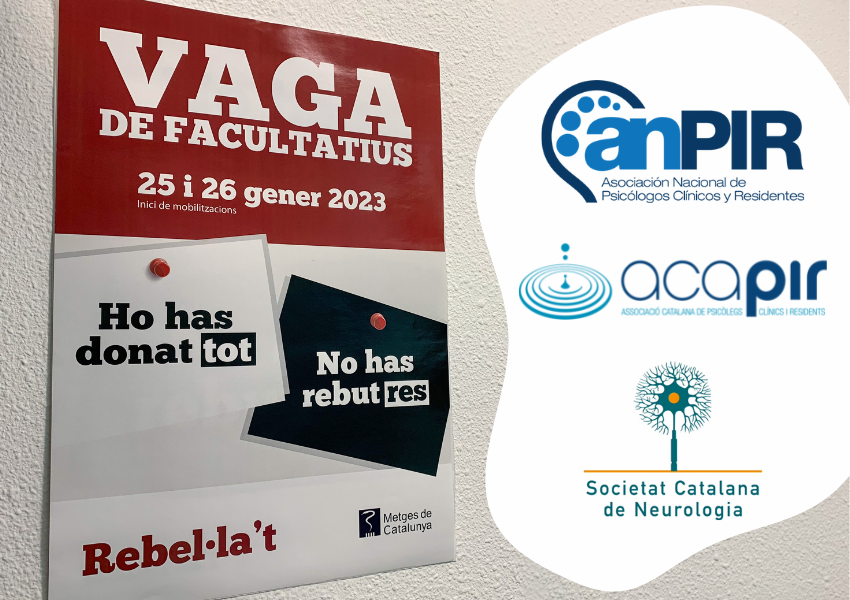 Cartell de la vaga facultativa i les societats adherides