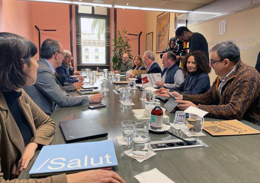 Reunió Metges de Catalunya i Departament de Salut