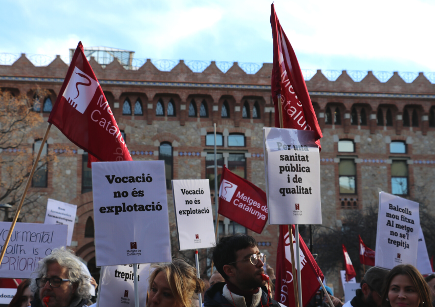 Pancartes de la manifestació del 25 de gener