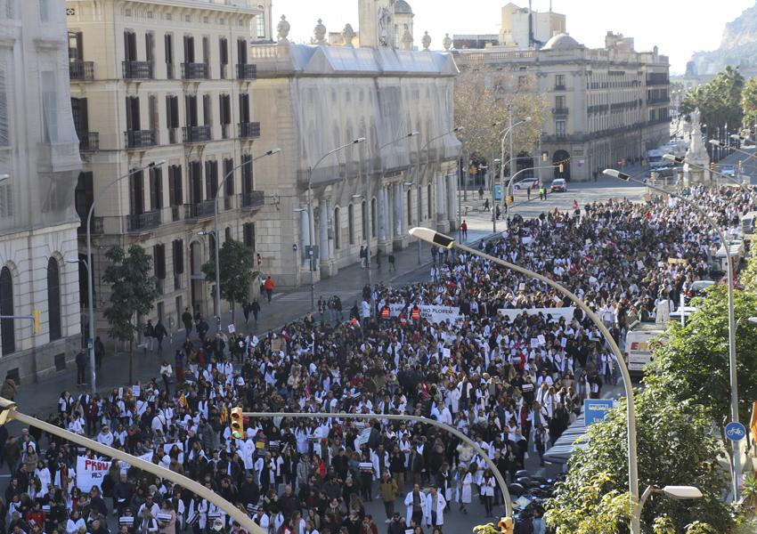 Manifestació de facultatius 26 gener 2023