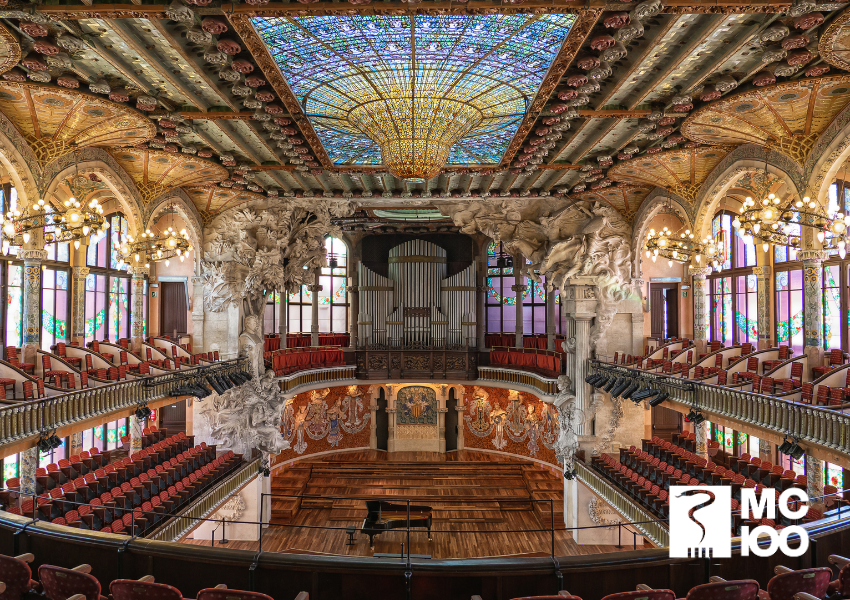 El Palau de la Música Catalana, on MC celebrarà el seu centenari