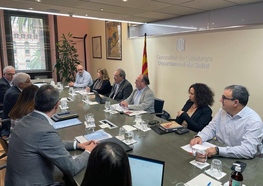 Reunió de la direcció de MC i Salut durant la vaga de gener de 2023