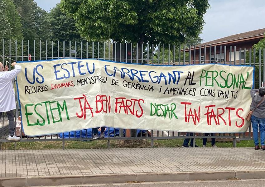 Protesta dels treballadors de l'IAS