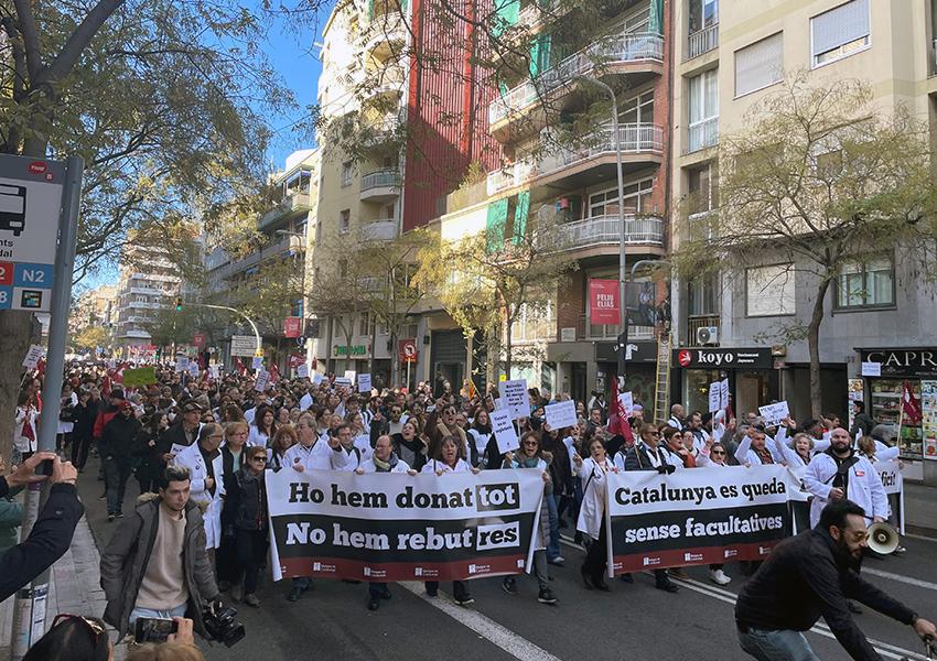 Manifestació de facultatius 25 gener 2023