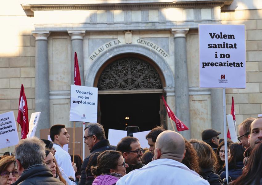 Vaga facultativa de MC de gener de 2023 davant la Generalitat