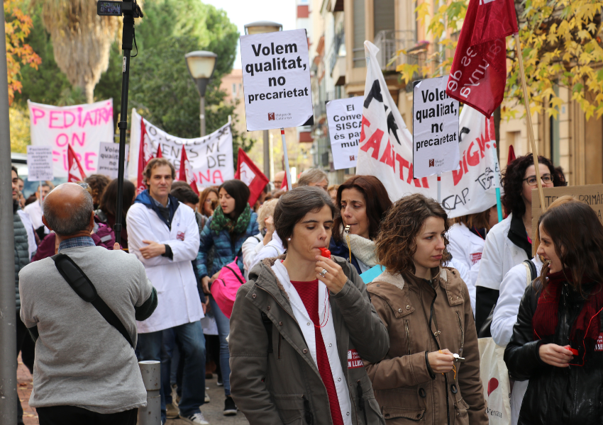 Manifestació de facultatius del sector concertat