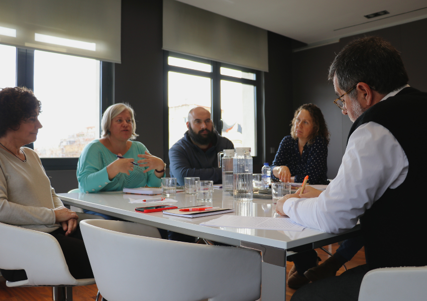 Reunió del Sector Primària de MC amb Jordi Sànchez, director de drets socials del Síndic de Greuges de Catalunya 