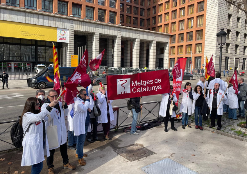 Manifestació de facultatius a Madrid