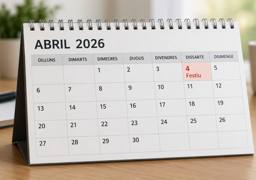 Calendari festiu dissabte