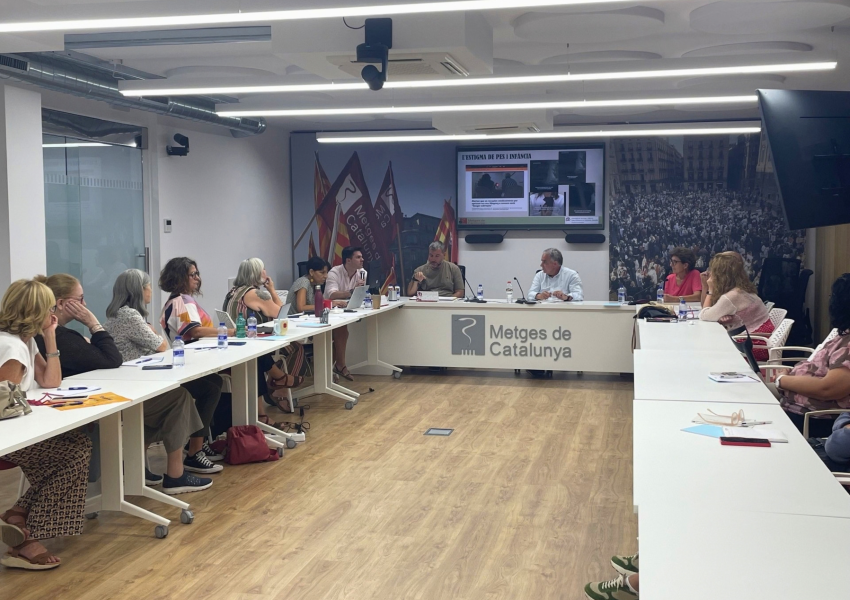 Assistents al curs de formació 'Obesitat al llarg del cicle vital' organitzat per MC