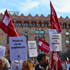 Concentració de Metges de Catalunya davant el Departament de Salut