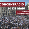 Concentració de Metges de Catalunya davant la Plaça de Sant Jaume