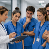 Docent amb residents (creada amb IA)